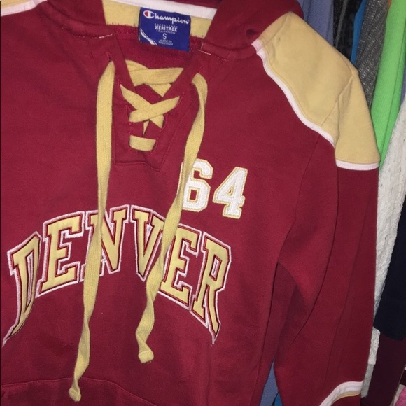 **SOLD**Champion University Of Denver Hoodie - Picture 2 of 5